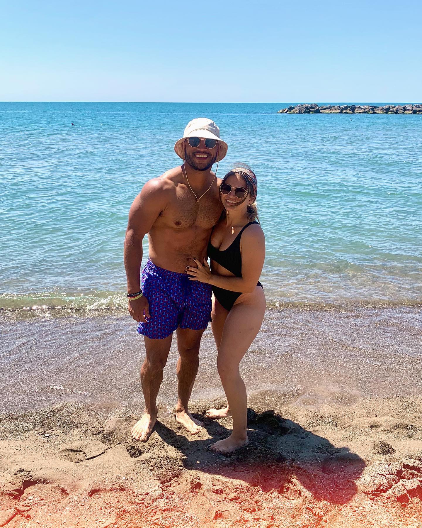 couple at presque isle beach photo by meredithbeals