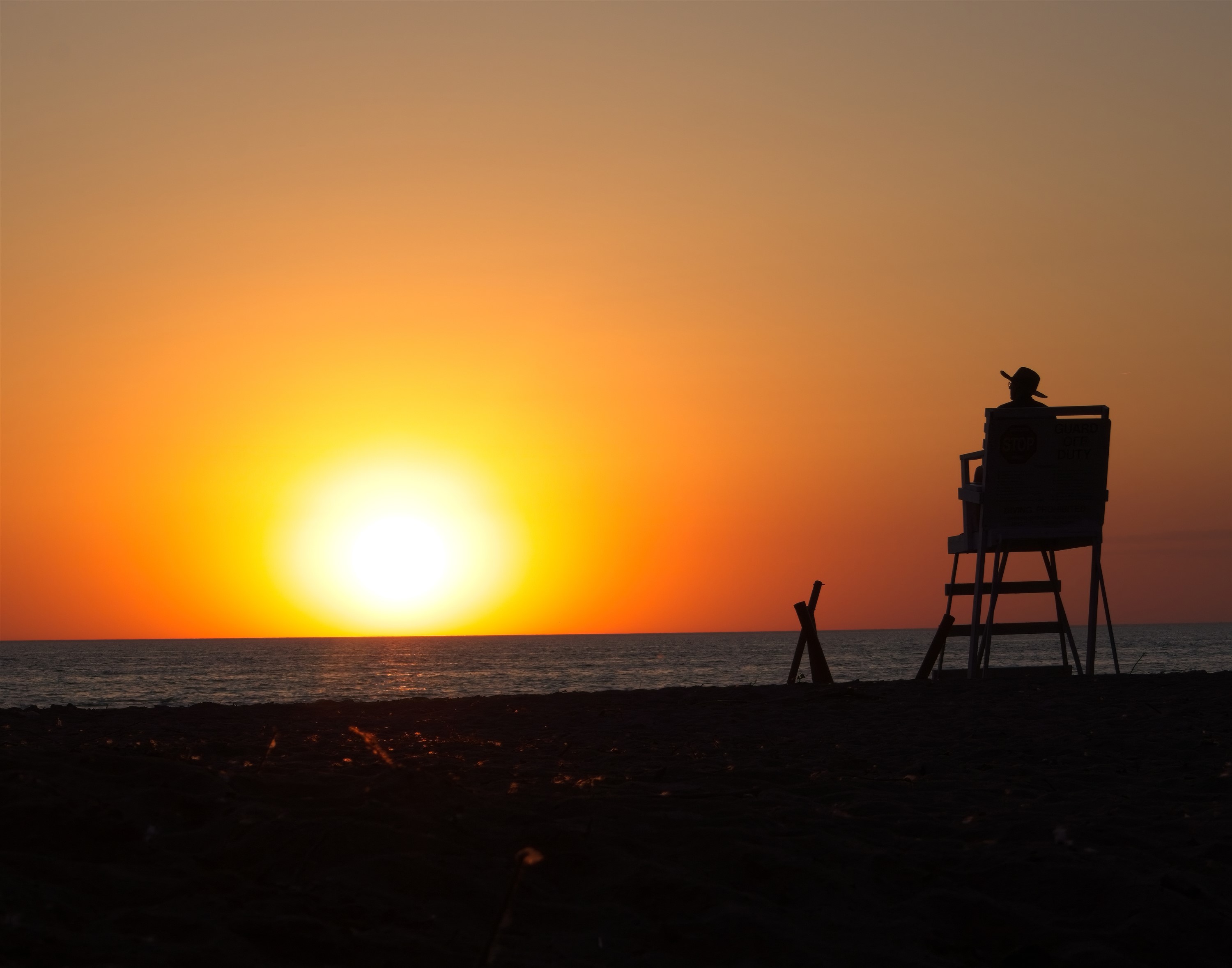 lifeguard chair sunset credit Karen Lauster v2