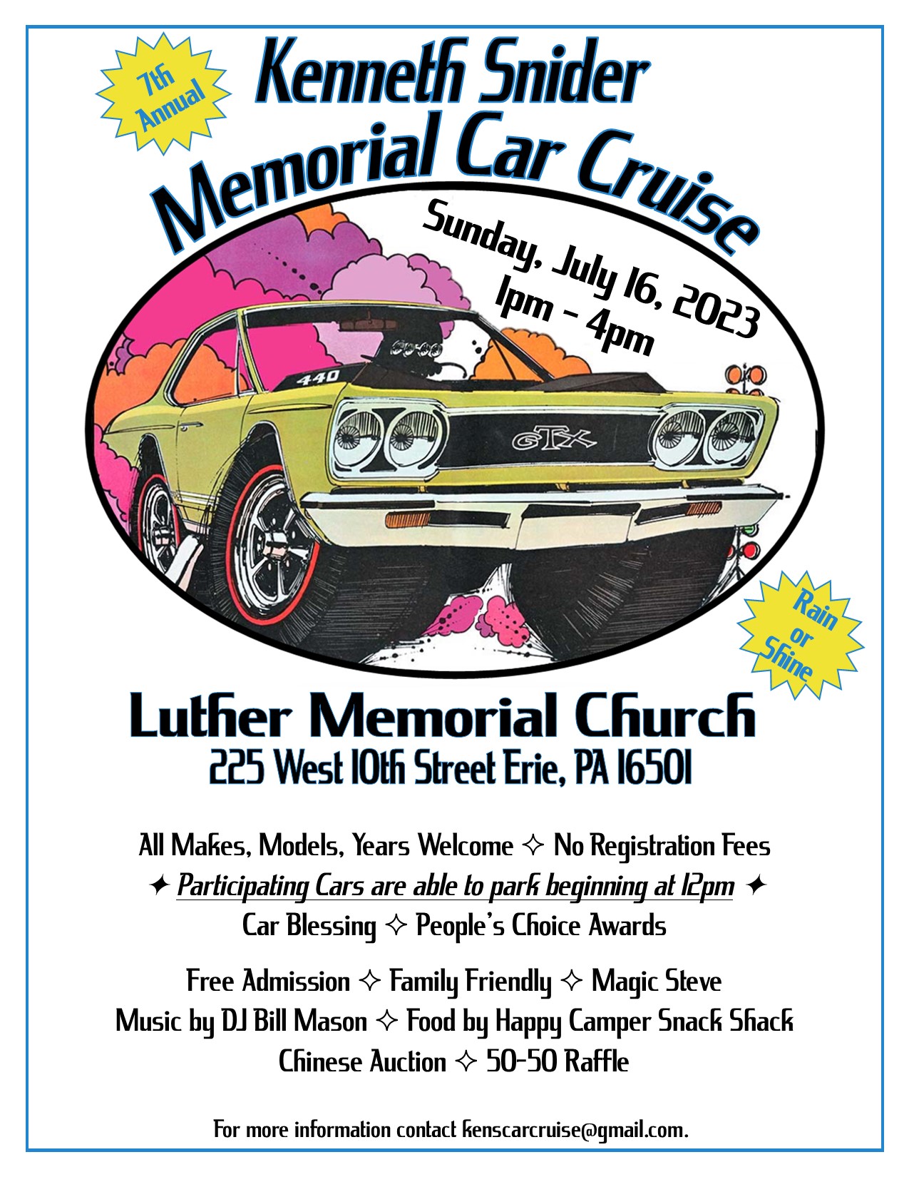 Kenneth Snider Memorial Car Cruise