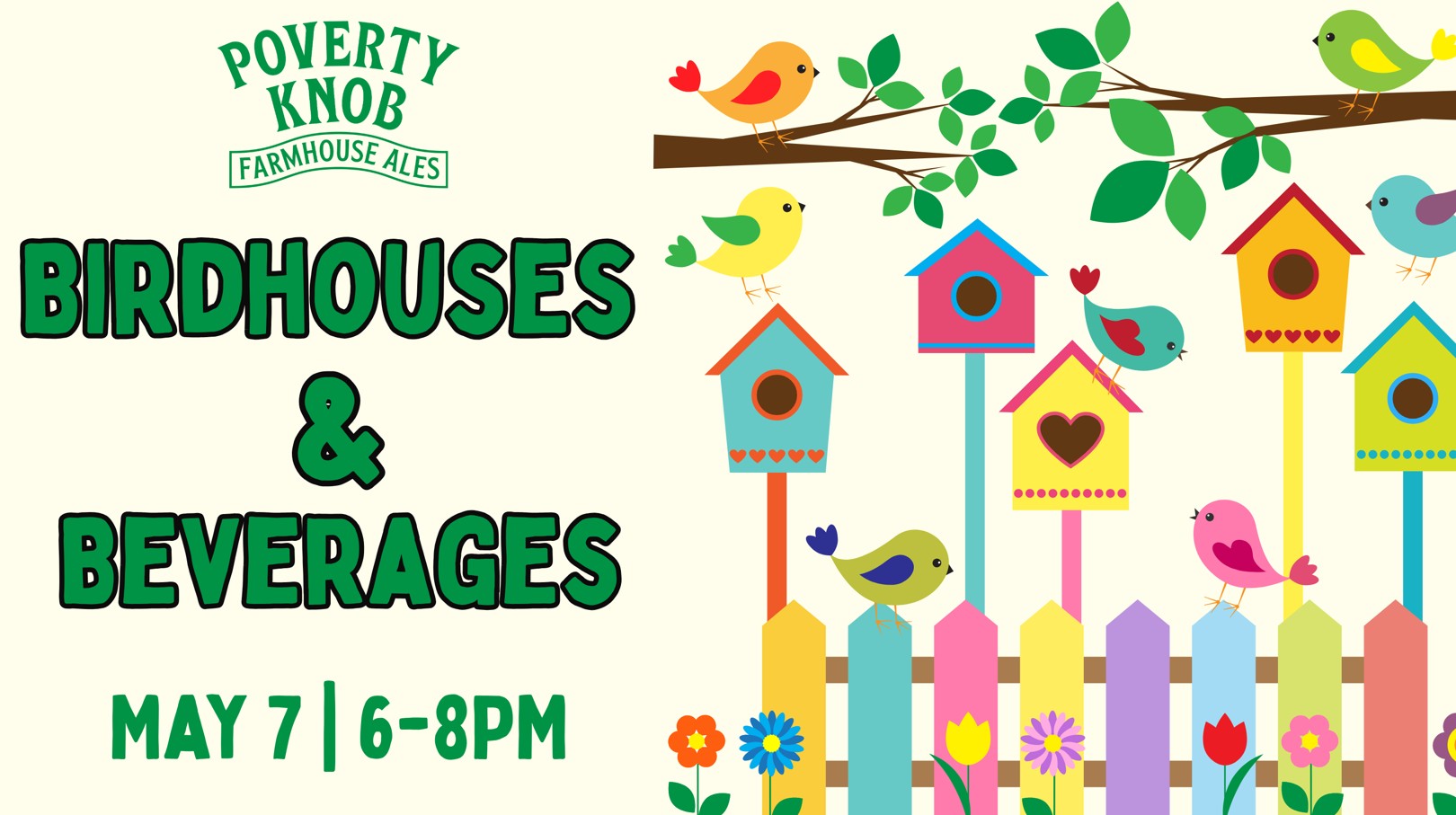 Birdhouses & Beverages Workshop