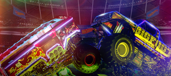 Hot Wheels Monster Trucks Live Glow Party