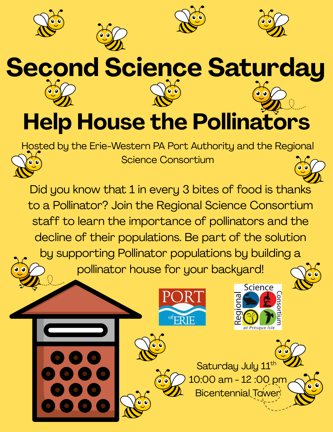 Second Science Saturday: Help House the Pollinators