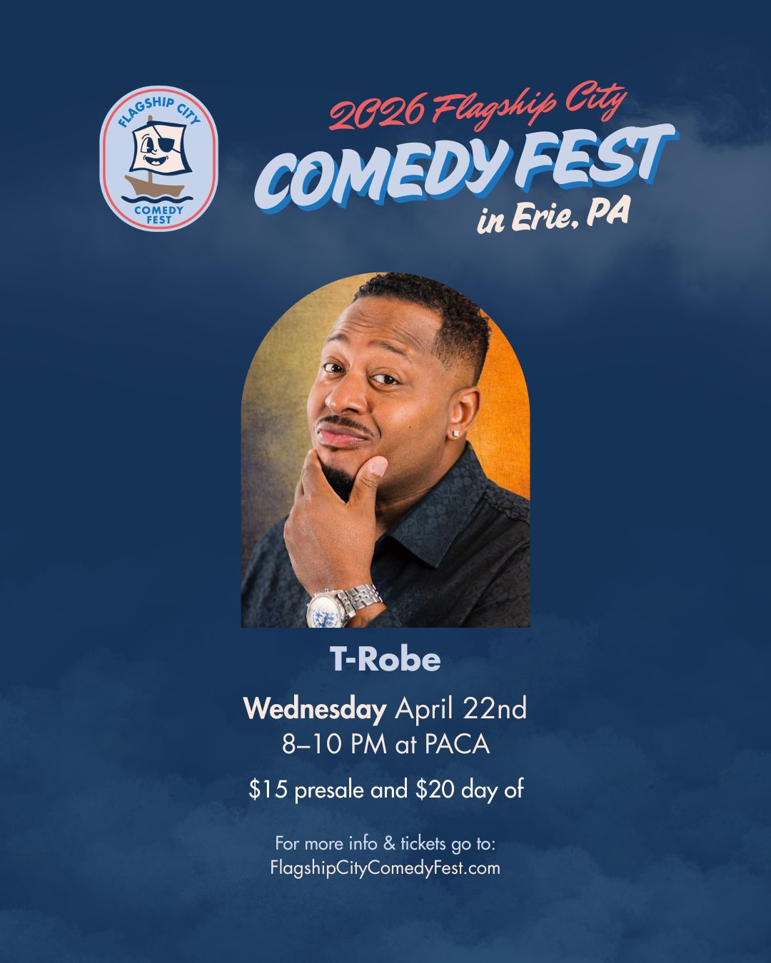 T-Robe for Flagship City Comedy Festival 2026